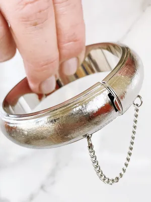 Vintage Bangle with Safety Chain