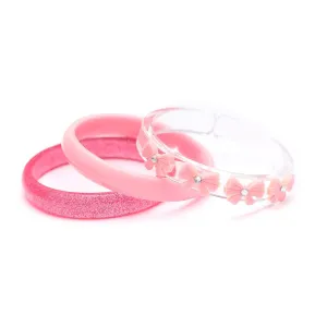 Vintage Bows Pink Bangle Bracelets