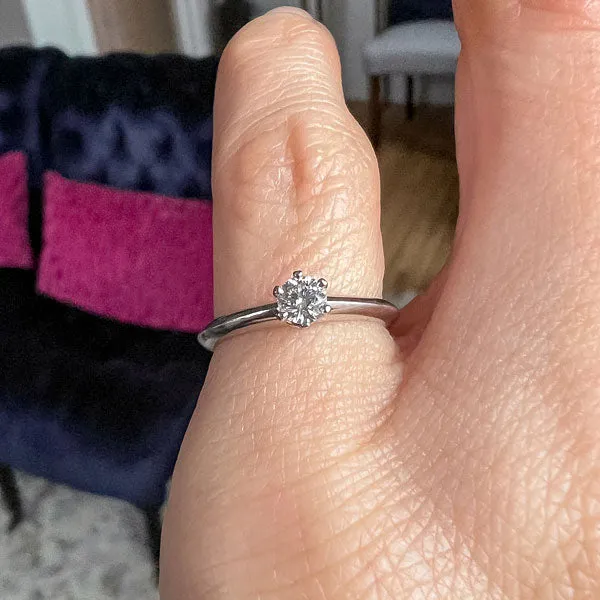 Vintage Tiffany & Co Engagement Ring, RBC 0.18ct.