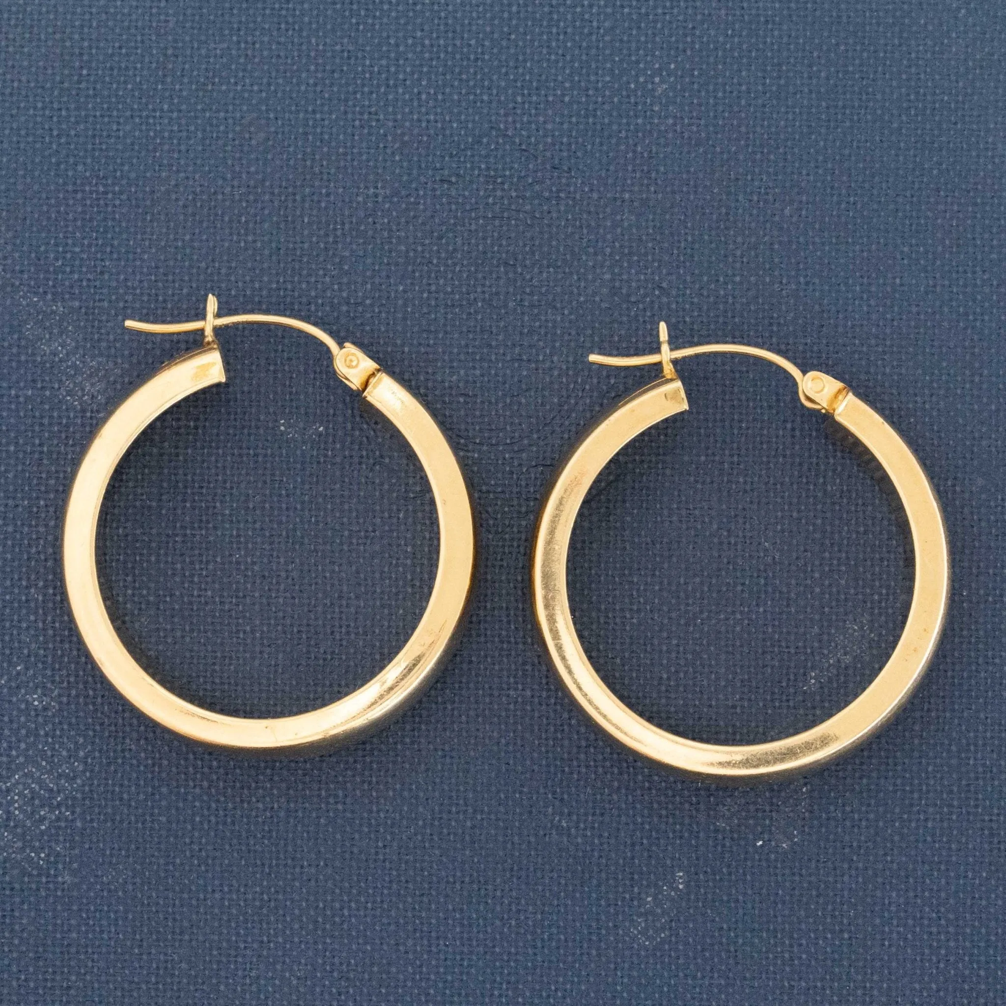 Vintage Wide Hoop Earrings
