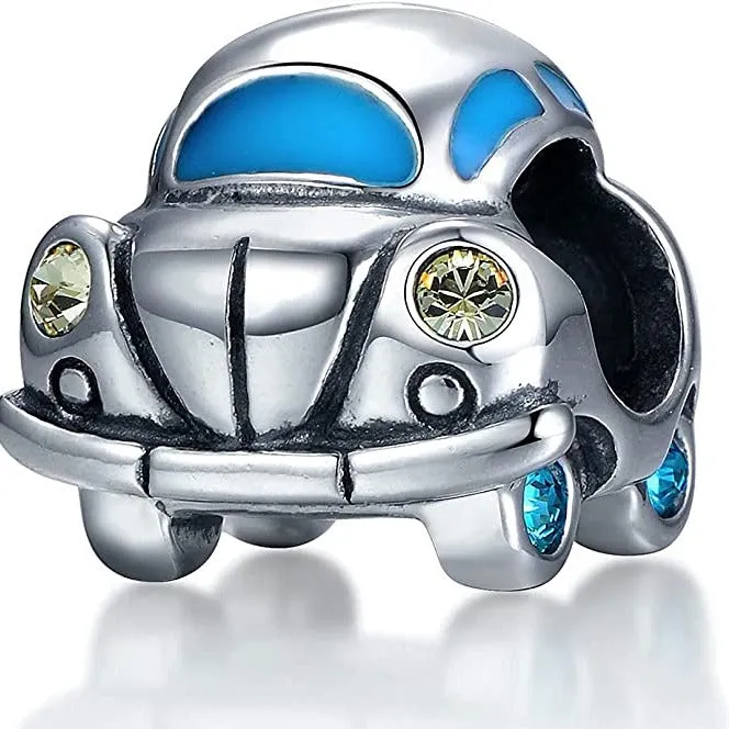Volkswagen Beetle Budgie Bug Car Bead Charm