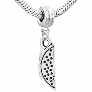 Watermelon Charm Dangle European Bead Compatible for Most European Snake Chain Bracelet