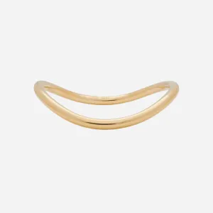 Wave Bangle in Gold
