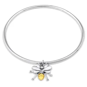 Wildlife Bee Bangle Silver & Gold original