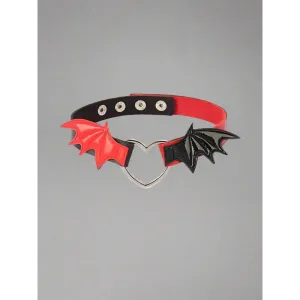 Y2K Moon Pattern Choker Necklace for Unisex Party Style