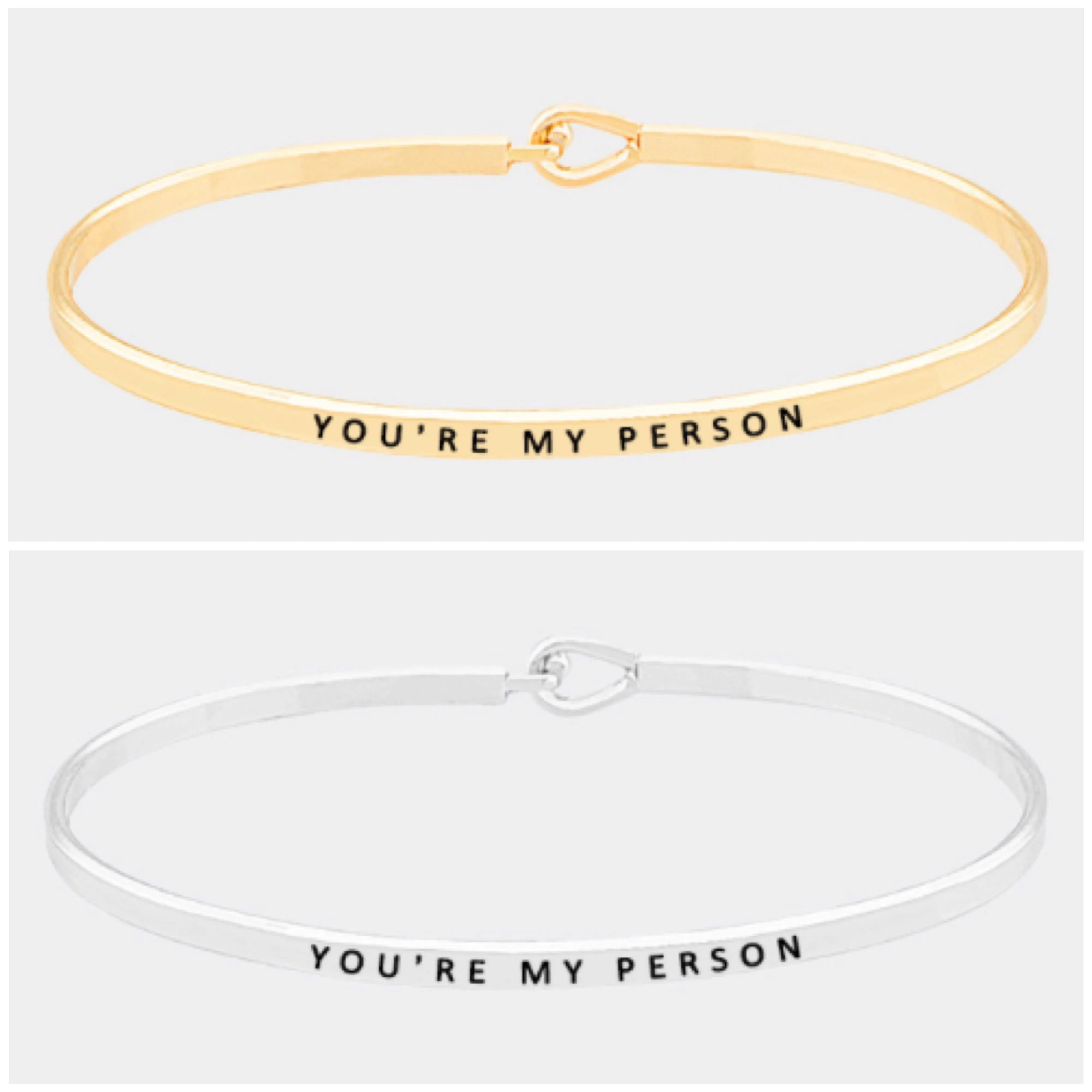You’re My Person Bangle Bracelet