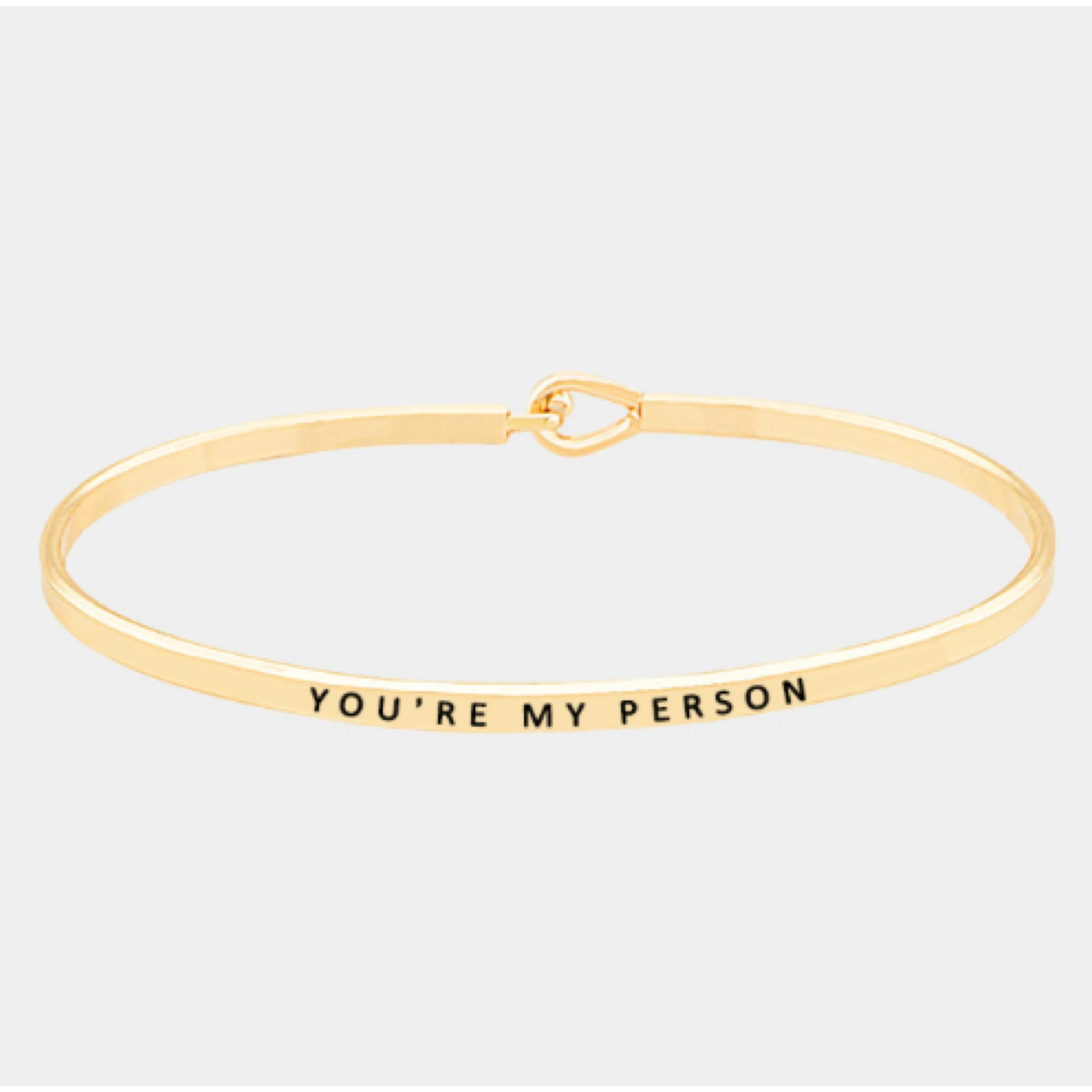 You’re My Person Bangle Bracelet