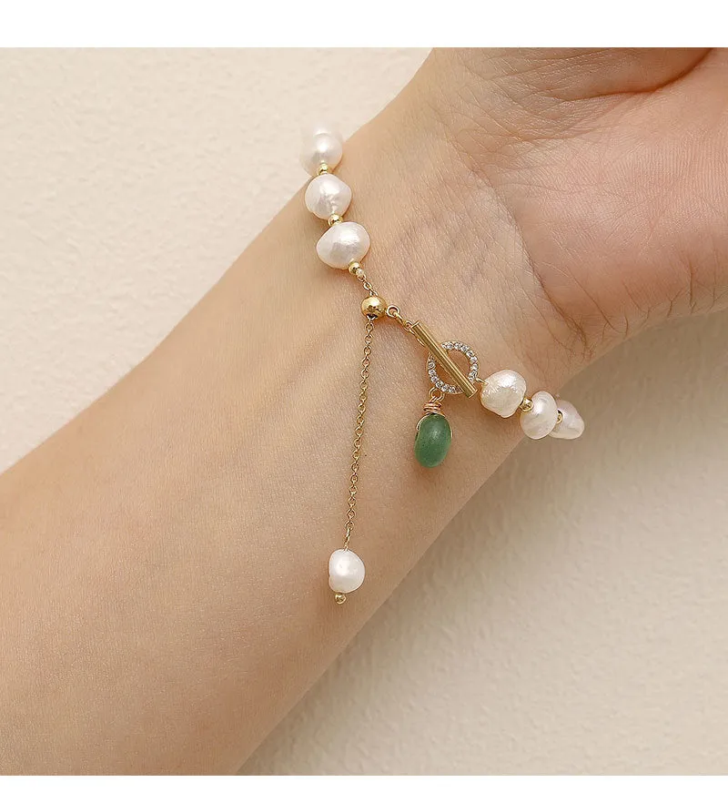 Zircon Chain Buckle Bracelet