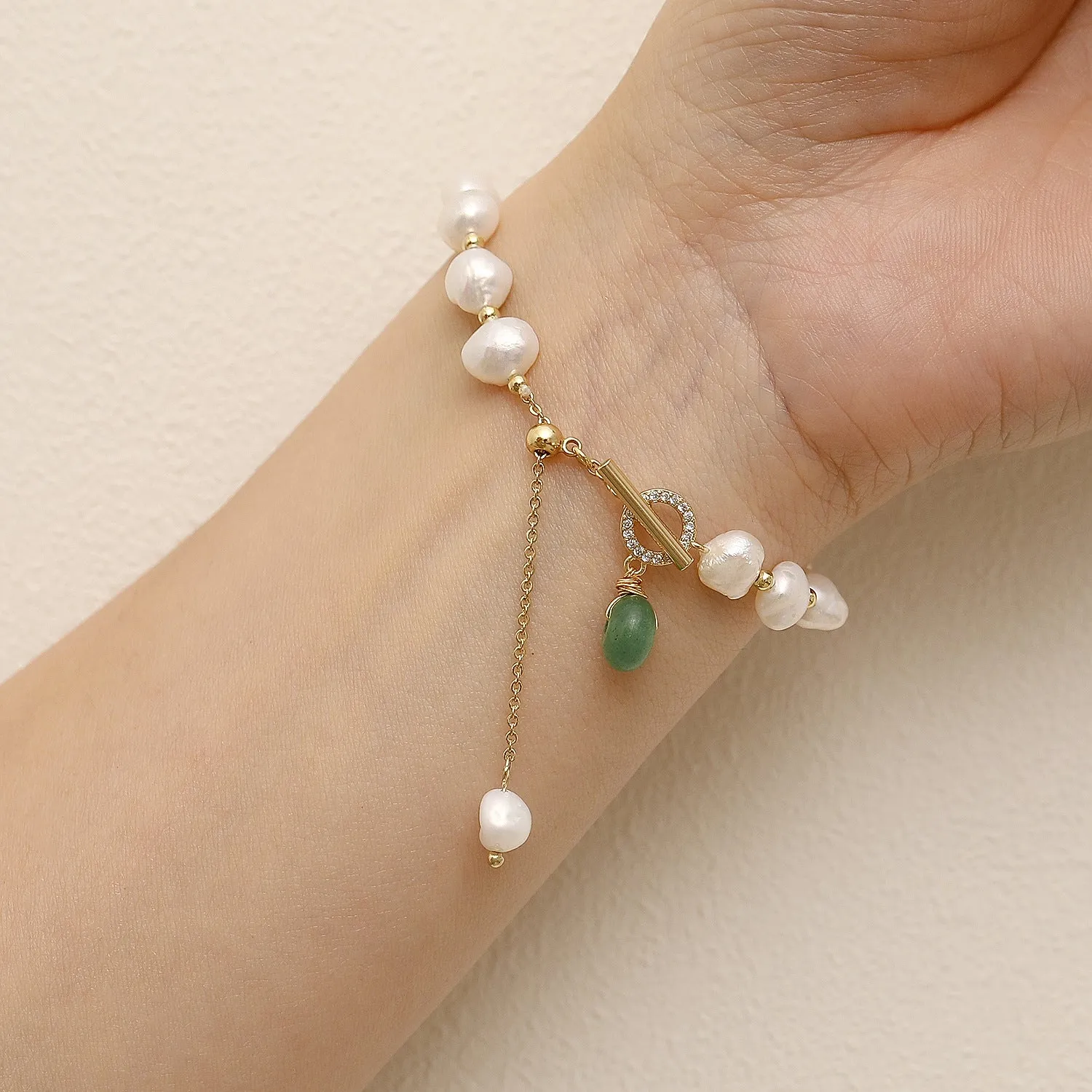 Zircon Chain Buckle Bracelet